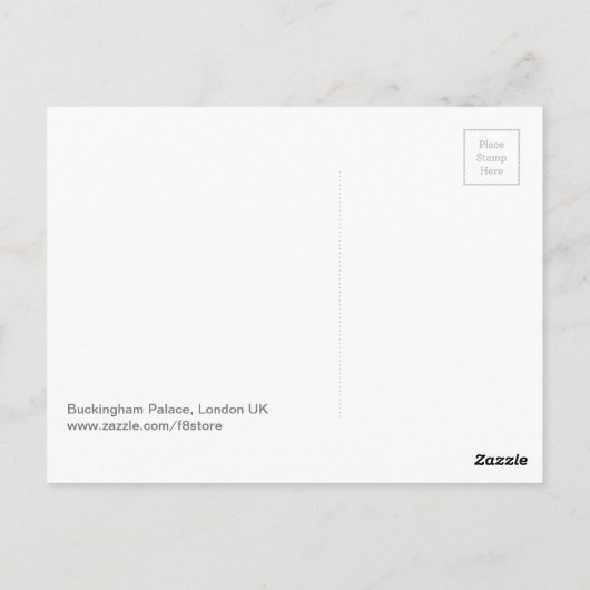 Buckingham Palace, Briefkaart van het Verenigd Kon (Achterkant)