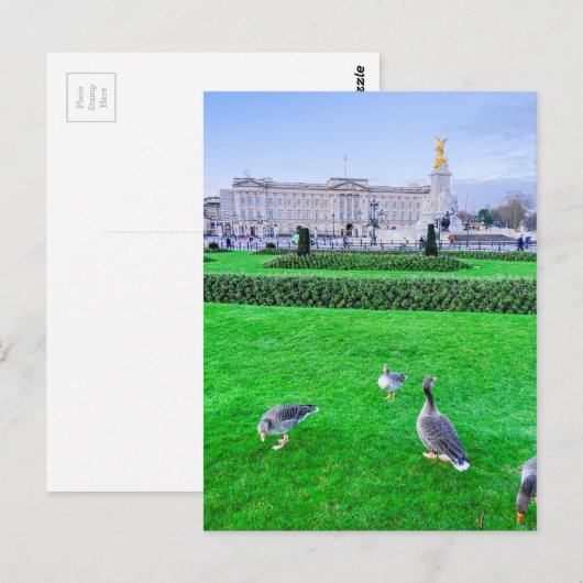 Buckingham Palace, Briefkaart van het Verenigd Kon (Voorkant / Achterkant)