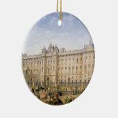 Buckingham Palace, c.1862 (kleurenlitho) Keramisch Ornament (Rechts)