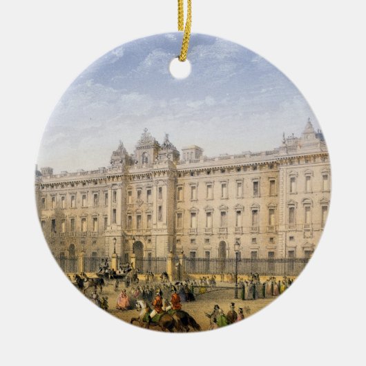 Buckingham Palace, c.1862 (kleurenlitho) Keramisch Ornament (Voorkant)