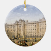 Buckingham Palace, c.1862 (kleurenlitho) Keramisch Ornament (Achterkant)