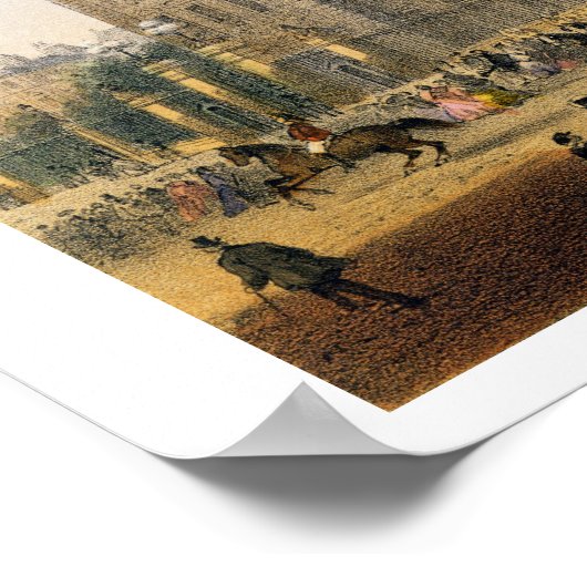 Buckingham Palace, c.1862 (kleurenlitho) Poster (Hoek)