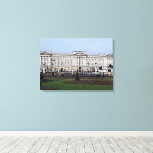 Buckingham Palace Canvas Afdrukken (Insitu (Houten vloer))