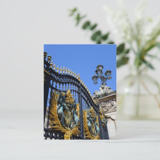 Buckingham Palace Gates, Briefkaart uit Londen, Ve (Staand voorkant)