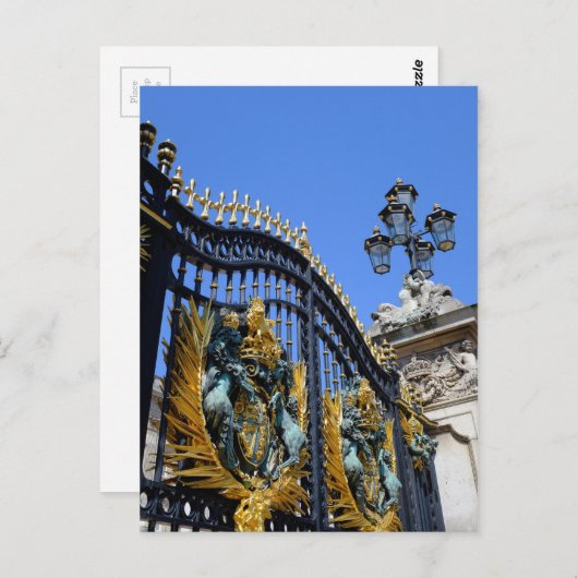 Buckingham Palace Gates, Briefkaart uit Londen, Ve (Voorkant / Achterkant)
