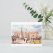 Buckingham Palace in het  Briefkaart van Londen (Staand voorkant)