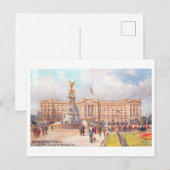 Buckingham Palace in het  Briefkaart van Londen (Voorkant / Achterkant)