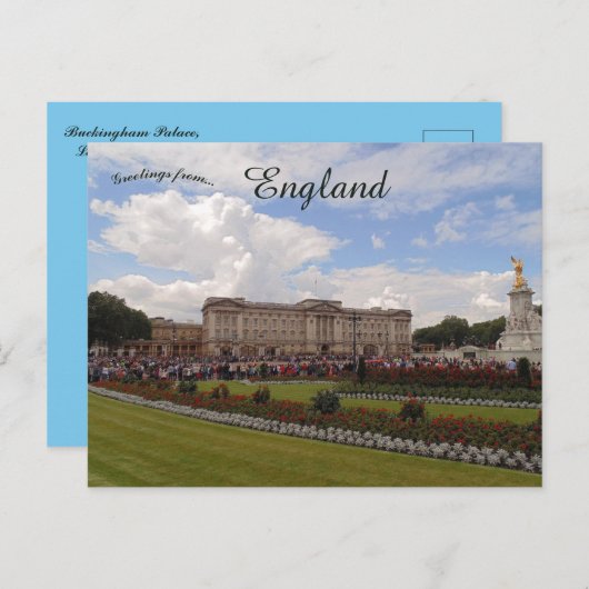 Buckingham Palace in Londen Briefkaart (Voorkant / Achterkant)