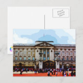 Buckingham Palace in Londen, Verenigd Koninkrijk Briefkaart (Voorkant / Achterkant)
