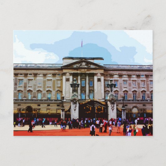 Buckingham Palace in Londen, Verenigd Koninkrijk Briefkaart (Voorkant)
