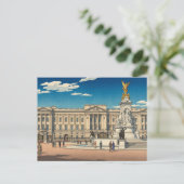Buckingham Palace Japanese Woodblock Print Briefkaart (Staand voorkant)