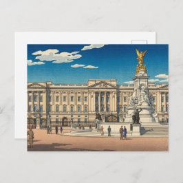 Buckingham Palace Japanese Woodblock Print Briefkaart