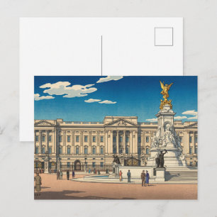 Buckingham Palace Japanse Houtblokprint Briefkaart