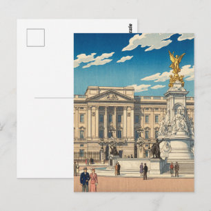 Buckingham Palace Japanse Houtblokprint Briefkaart