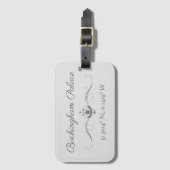 Buckingham Palace Latitude en Lengtegraad Bagagelabel (Voorkant (verticaal))