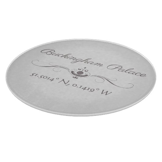 Buckingham Palace Latitude en Lengtegraad Snijplank (Hoek)