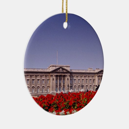 Buckingham Palace, Londen, Engelstalige bloemen Keramisch Ornament (Rechts)