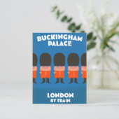 Buckingham Palace Londen per trein Briefkaart (Staand voorkant)
