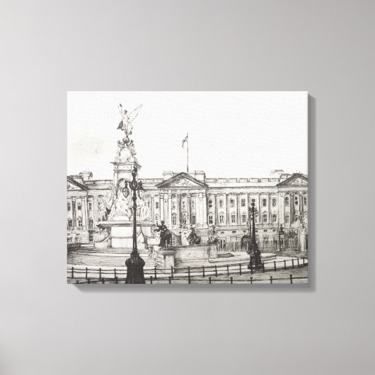 Buckingham Palace London.2006 Canvas Afdruk (Voorkant)