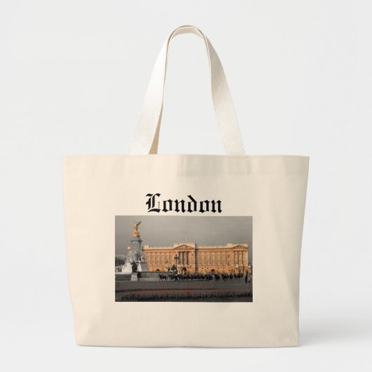 Buckingham Palace London Grote Tote Bag (Voorkant)