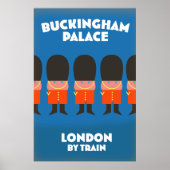 Buckingham Palace London per trein Poster (Voorkant)