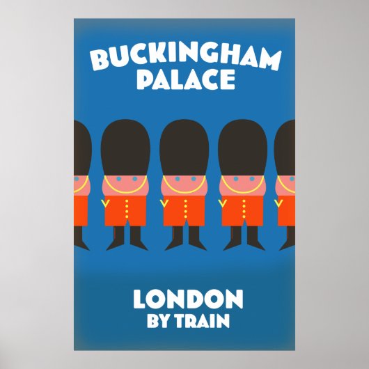 Buckingham Palace London per trein Poster (Voorkant)