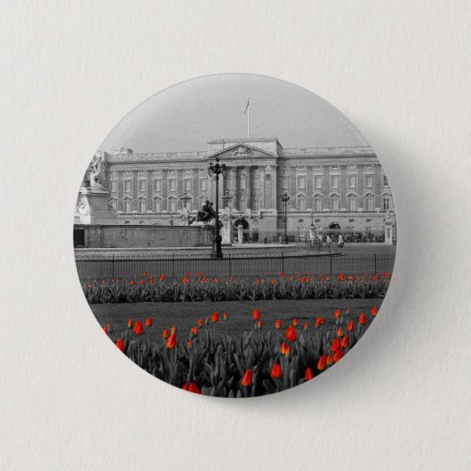 Buckingham Palace London Ronde Button 5,7 Cm (Voorkant)
