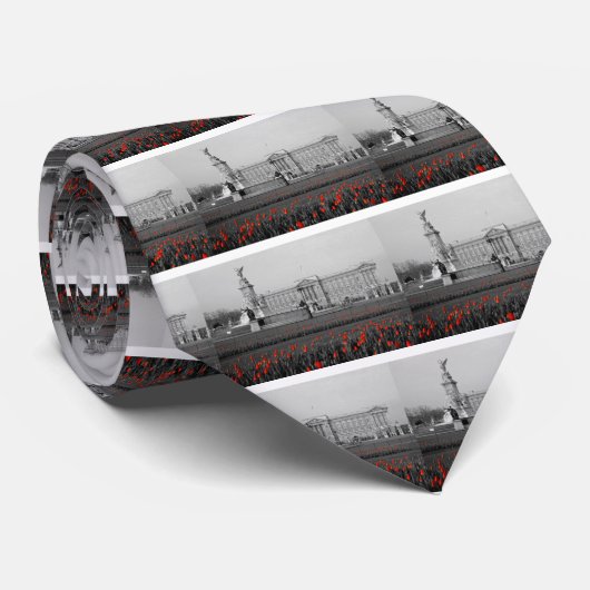 Buckingham Palace London Stropdas (Opgerold)