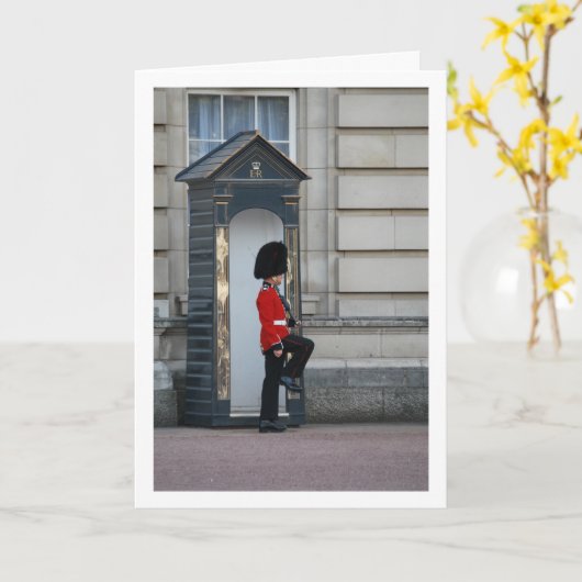 Buckingham Palace Queen's Guard Kaart (Gele Bloem)