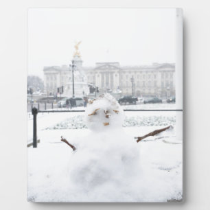 Buckingham Palace snewman Londen Fotoplaat