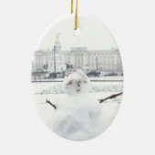 Buckingham Palace snewman Londen Keramisch Ornament (Achterkant)
