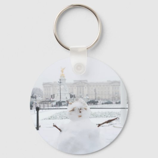 Buckingham Palace snewman Londen Sleutelhanger (Voorkant)
