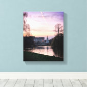 Buckingham Palace ZWART-WIT FOTO Canvas Afdruk (Insitu (Houten vloer))