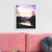 Buckingham Palace ZWART-WIT FOTO Canvas Afdruk (Insitu (Woonkamer))