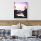 Buckingham Palace ZWART-WIT FOTO Canvas Afdruk (Insitu (Slaapkamer))