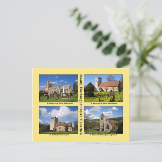 Buckinghamshire Churches Briefkaart (Staand voorkant)