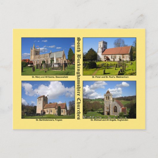 Buckinghamshire Churches Briefkaart (Voorkant)