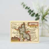 Buckinghamshire County England Oude antiquarische  Briefkaart (Staand voorkant)