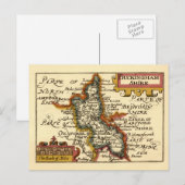 Buckinghamshire County England Oude antiquarische  Briefkaart (Voorkant / Achterkant)