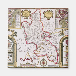 Buckinghamshire, gegraveerd door Jodocus Magneet
