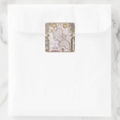 Buckinghamshire, gegraveerd door Jodocus Vierkante Sticker (Tas)