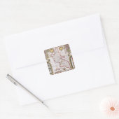 Buckinghamshire, gegraveerd door Jodocus Vierkante Sticker (Envelop)