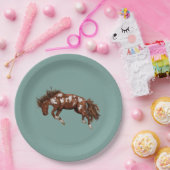 Buckingpaard Papieren Bordje (Feest)