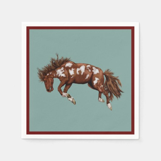 Buckingpaard Servet (Voorkant)