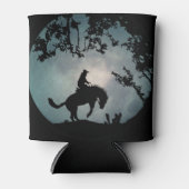 Buckingpaarden en cowboy blikjeskoeler (Voorkant)