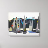 Buckland Beach Yachts - Stretched Canvas Art Print (Voorkant)