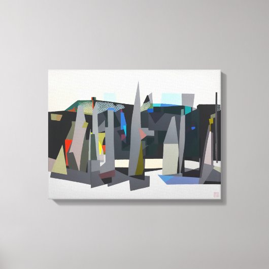 Buckland Beach Yachts - Stretched Canvas Art Print (Voorkant)