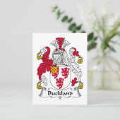Buckland Family Crest Briefkaart (Staand voorkant)