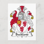 Buckland Family Crest Briefkaart (Voorkant)