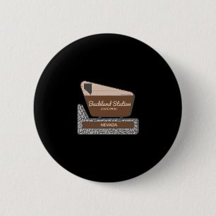 Buckland Station State Park Nevada Nv Welkom Bord Ronde Button 5,7 Cm